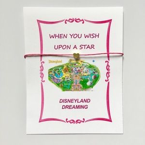 Disneyland Map Charm Bracelet Disney Jewelry Pink